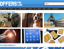 Tablet Screenshot of offersforless.co.uk